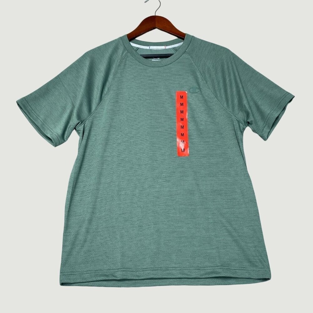 Champion Men's M Green Performance T-Shirt Lightweight Activewear L1322